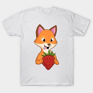 Fox with Strawberry T-Shirt